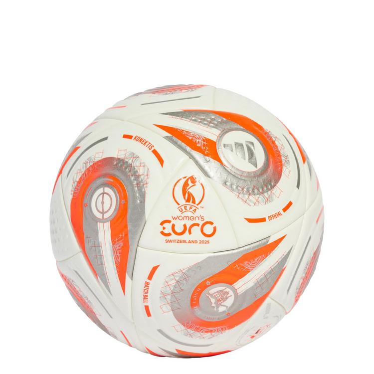 adidas adidas UEFA Women's EURO25&trade; Final Pro Ball Fu&szlig;ball - White / Silver Metallic / Multi / Lucid Lemon - 0 | SportScheck