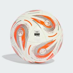Rückansicht von adidas UEFA Women's EURO25™ Final Pro Ball Fußball White / Silver Metallic / Multi / Lucid Lemon