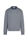 Cleptomanicx Boxy Crewneck Ligull Mini Stri Sweatshirt Herren - Estate Blue