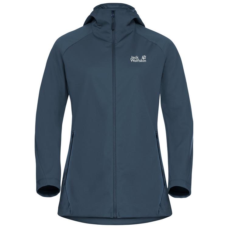 Jack Wolfskin Jack Wolfskin HIKE WITH ME HOODY W Softshelljacke Damen - midnight sky - 0 | SportScheck
