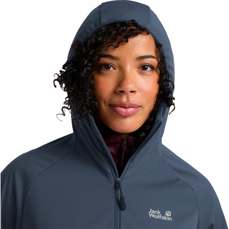 Jack Wolfskin Jack Wolfskin HIKE WITH ME HOODY W Softshelljacke Damen - midnight sky - 0 | SportScheck