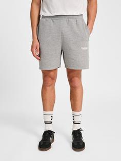 Rückansicht von hummel Funktionsshorts Herren GREY MELANGE