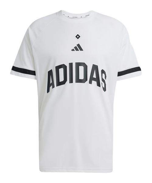 adidas Hamburger SV T-Shirt Wei&szlig; T-Shirt Herren