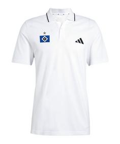 adidas Hamburger SV Polo Weiß Fanshirt Herren weiss