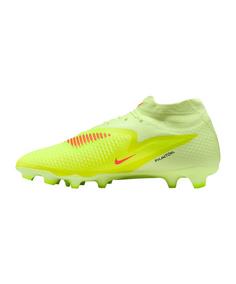 Rückansicht von Nike Phantom 6 High Academy FG/MG Max Voltage Fußballschuhe Herren gelbschwarz