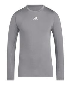 adidas Techfit Longsleeve T-Shirt Funktionsshirt Herren grau