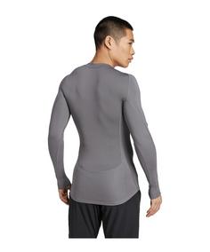 Rückansicht von adidas Techfit Longsleeve T-Shirt Funktionsshirt Herren grau