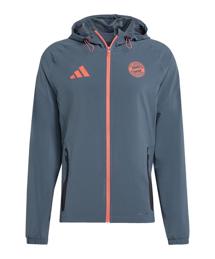 adidas adidas FC Bayern M&uuml;nchen Tech Travel Jacke Trainingsjacke Herren - grau - 0 | SportScheck