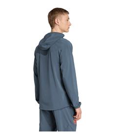 Rückansicht von adidas FC Bayern München Tech Travel Jacke Trainingsjacke Herren grau