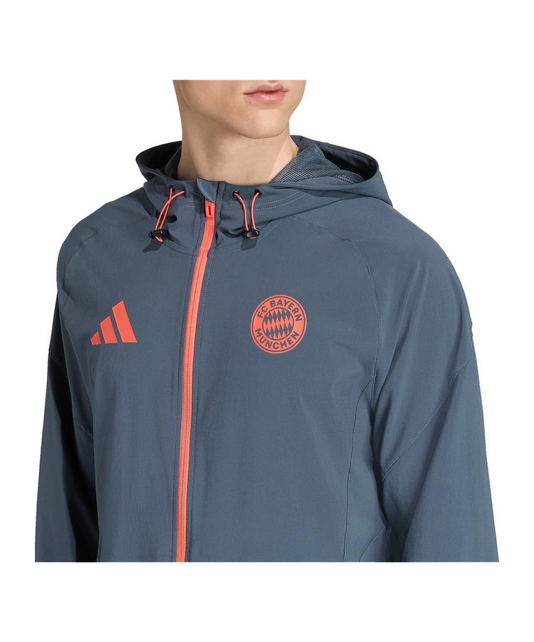 adidas adidas FC Bayern M&uuml;nchen Tech Travel Jacke Trainingsjacke Herren - grau - 0 | SportScheck