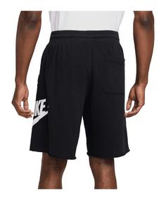 Rückansicht von Nike Club Alumni Short Sweathose Herren schwarz