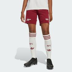 Rückansicht von adidas FC Arsenal 25/26 Ausweichshorts Funktionsshorts Kinder Team Coll Burgundy 2 / Cloud White