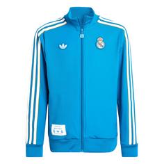 adidas Real Madrid Terrace Icons Track Top Trainingsjacke Kinder Blue Bird / White