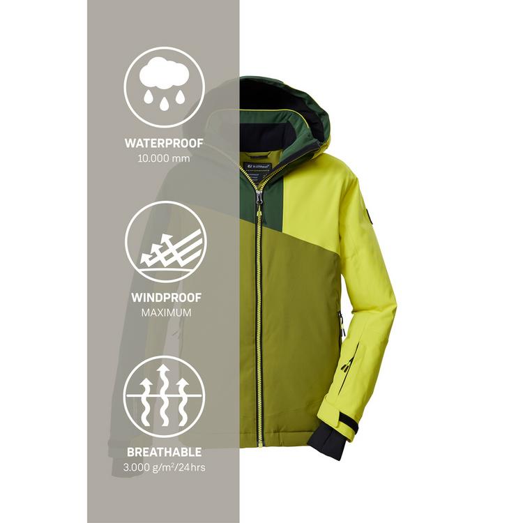 KILLTEC KILLTEC Skijacke Kinder - Khaki - 4 | SportScheck