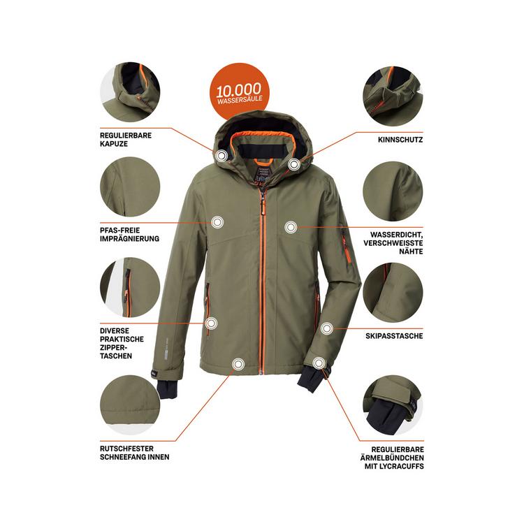 KILLTEC KILLTEC Skijacke Kinder - Oliv101 - 3 | SportScheck