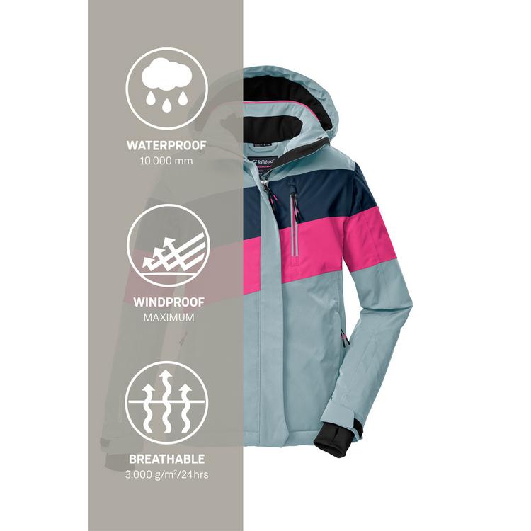 KILLTEC KILLTEC Skijacke Kinder - Rauchblau342 - 4 | SportScheck