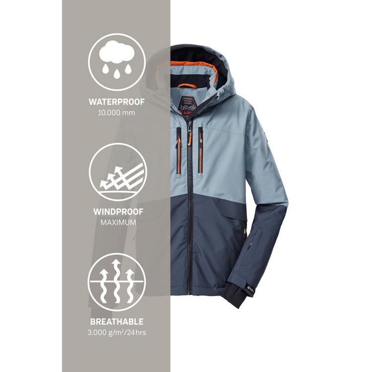 KILLTEC KILLTEC Skijacke Kinder - Rauchblau - 4 | SportScheck