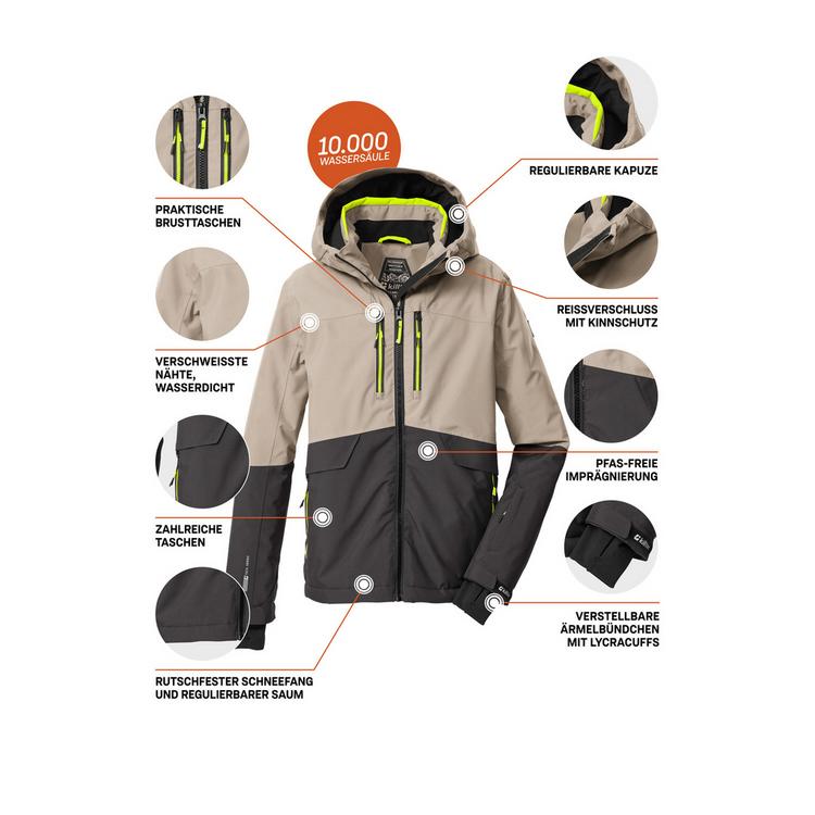 KILLTEC KILLTEC Skijacke Kinder - Sand8110 - 3 | SportScheck