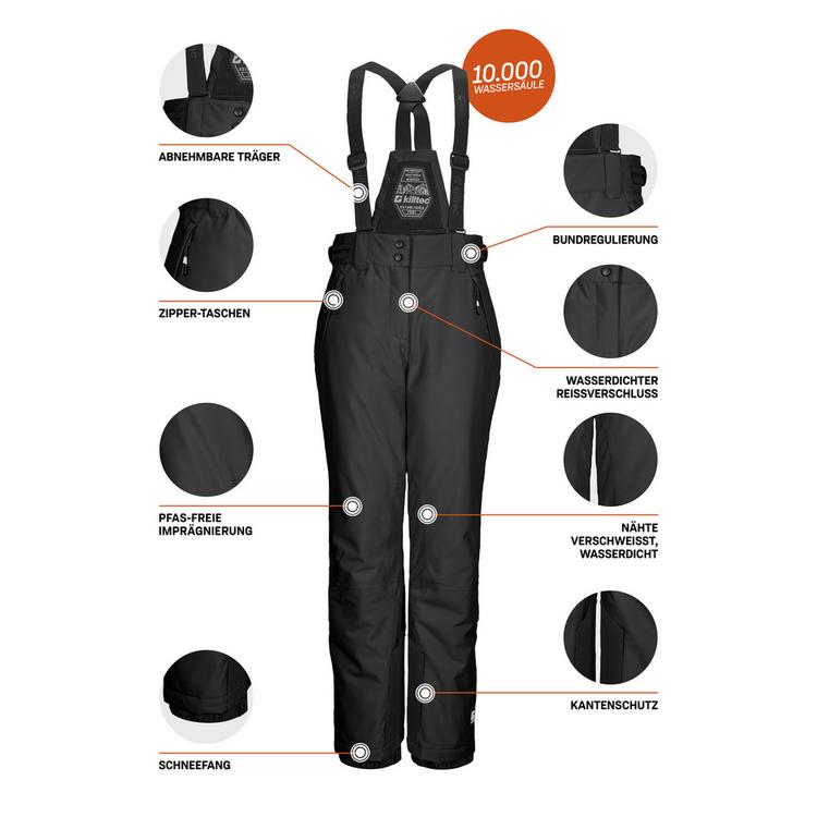 KILLTEC KILLTEC Skihose Kinder - Schwarz0110 - 3 | SportScheck