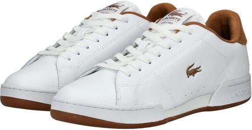 Rückansicht von Lacoste Sneaker Sneaker Herren Weiß/Braun