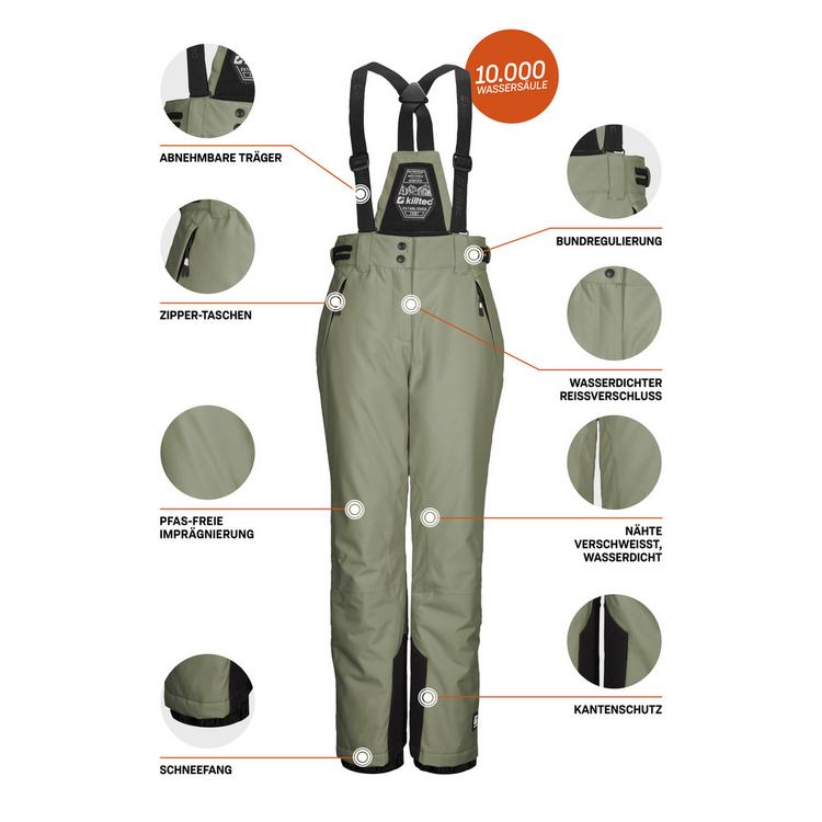 KILLTEC KILLTEC Skihose Kinder - Gr&uuml;n2044 - 3 | SportScheck