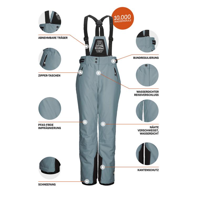 KILLTEC KILLTEC Skihose Kinder - Rauchblau342 - 3 | SportScheck