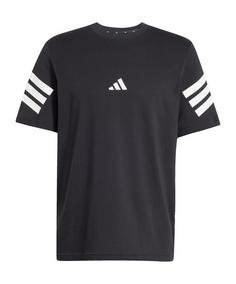 adidas Future Icons Three Stripes T-Shirt Laufshirt Herren schwarz