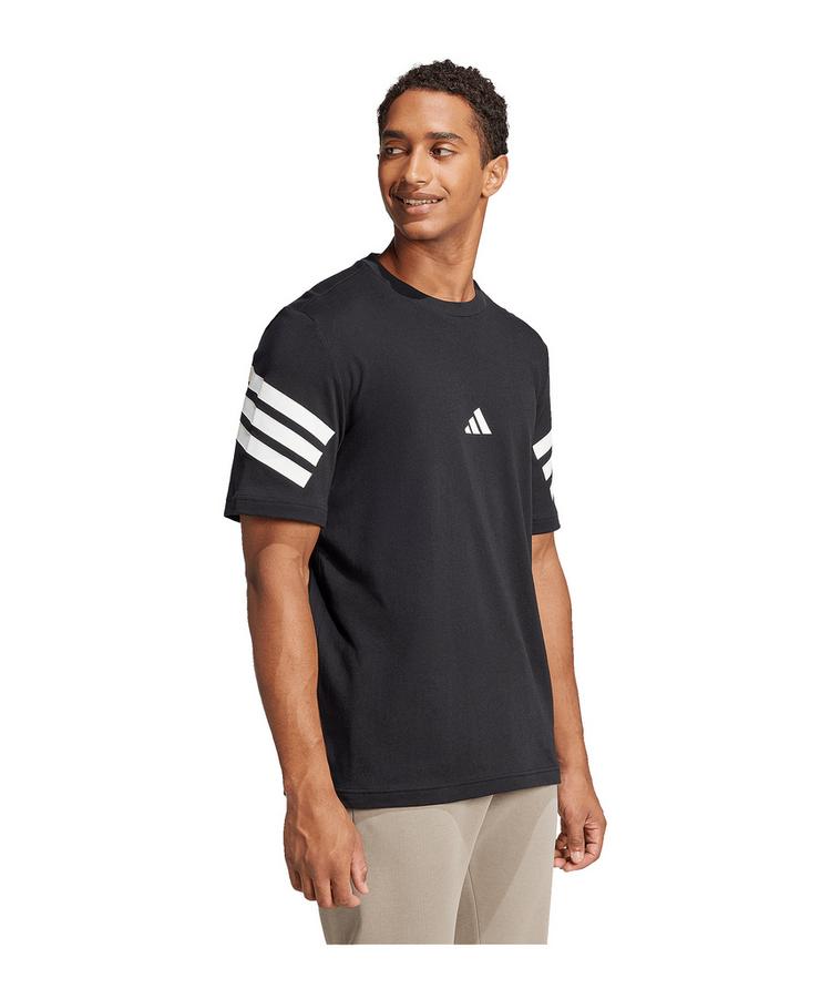 adidas adidas Future Icons Three Stripes T-Shirt Laufshirt Herren - schwarz - 1 | SportScheck