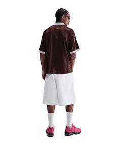 Rückansicht von Nike NSW Club Trikot langarm Sweatjacke Herren rot