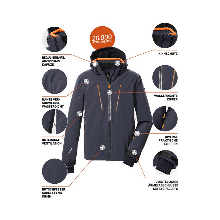 KILLTEC KILLTEC KSW 50 MN SKI JCKT Skijacke Herren - Blau3023 - 3 | SportScheck