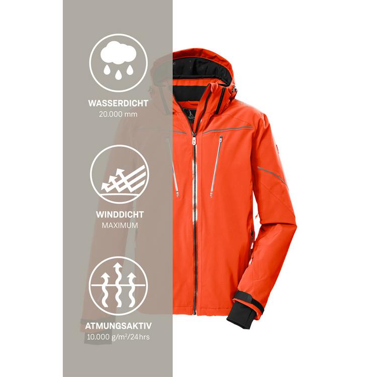 KILLTEC KILLTEC KSW 50 MN SKI JCKT Skijacke Herren - Dunkelorange - 4 | SportScheck