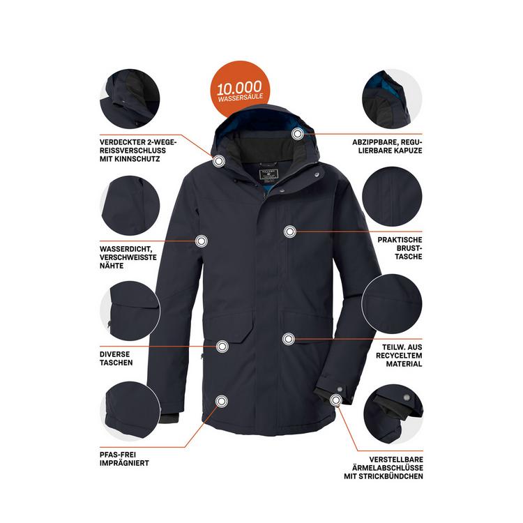 KILLTEC KILLTEC KOW 85 MN PRK Parka Herren - Schwarz01106 - 3 | SportScheck