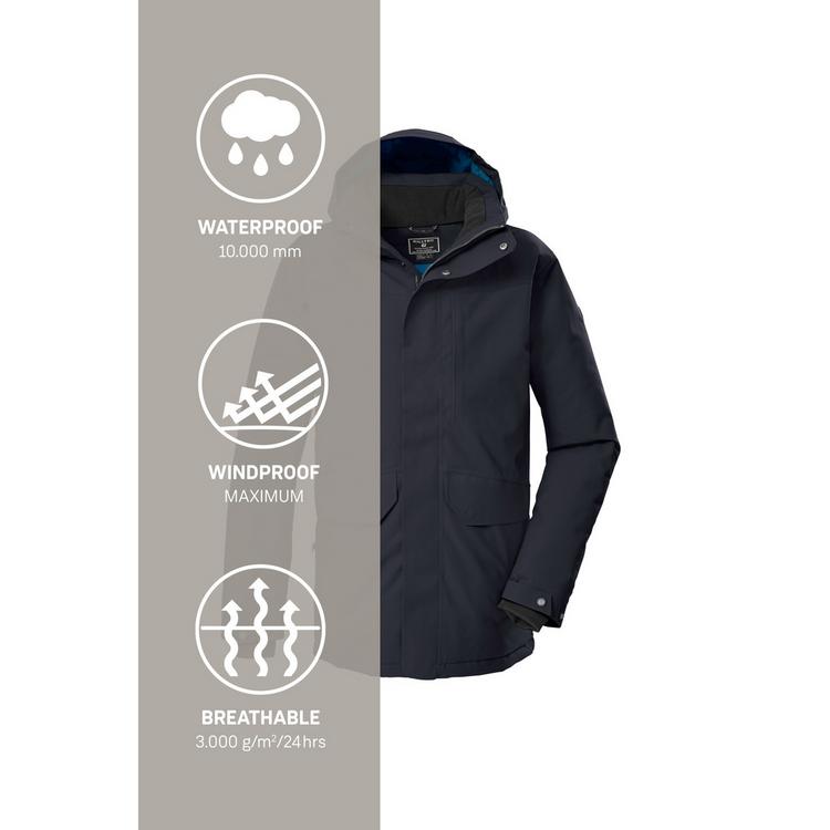 KILLTEC KILLTEC KOW 85 MN PRK Parka Herren - Schwarz01106 - 4 | SportScheck