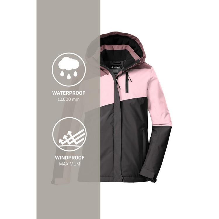 KILLTEC KILLTEC KOW 218 GRLS JCKT Softshelljacke Kinder - Steingrau071 - 4 | SportScheck
