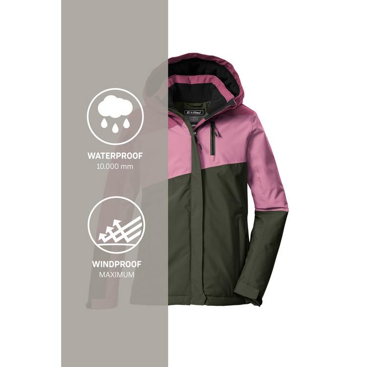 KILLTEC KILLTEC KOW 218 GRLS JCKT Softshelljacke Kinder - Dunkeloliv111 - 4 | SportScheck