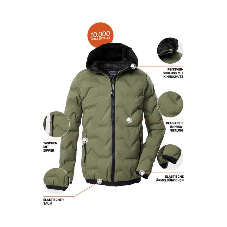 KILLTEC KILLTEC KOW 229 BYS QLTD JCKT Softshelljacke Kinder - Oliv101 - 3 | SportScheck