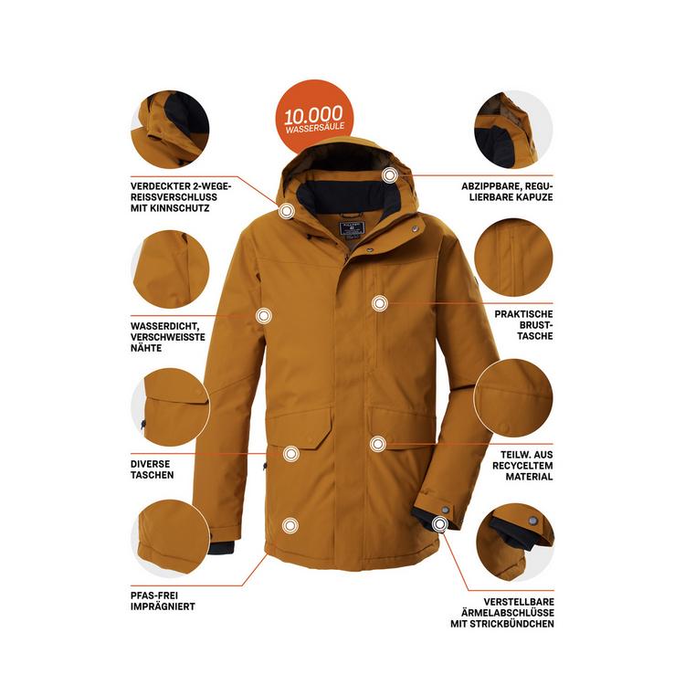 KILLTEC KILLTEC KOW 85 MN PRK Parka Herren - Cognac - 5 | SportScheck