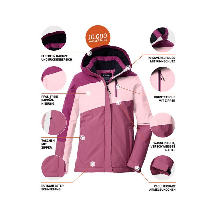 KILLTEC KILLTEC KOW 218 GRLS JCKT Softshelljacke Kinder - Rose4016 - 3 | SportScheck