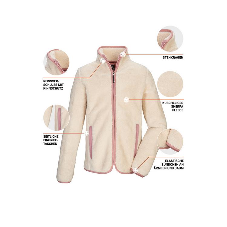 KILLTEC KILLTEC KOW 242 GRLS FLC JCKT Fleecejacke Kinder - Beige - 4 | SportScheck