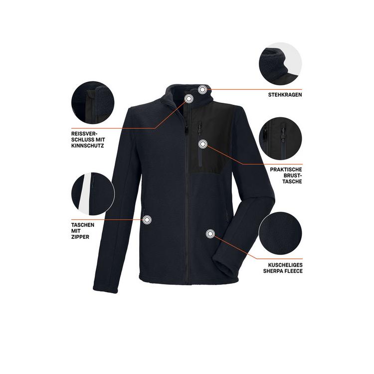 KILLTEC KILLTEC KOW 105 MN FLC JCKT Fleecejacke Herren - Schwarz01106 - 3 | SportScheck