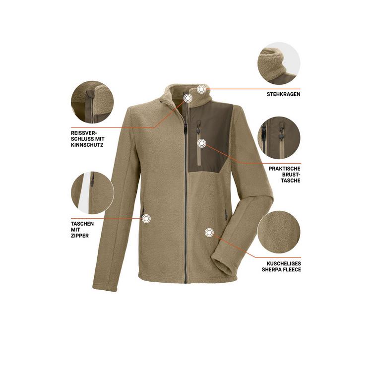 KILLTEC KILLTEC KOW 105 MN FLC JCKT Fleecejacke Herren - Grau0629 - 3 | SportScheck