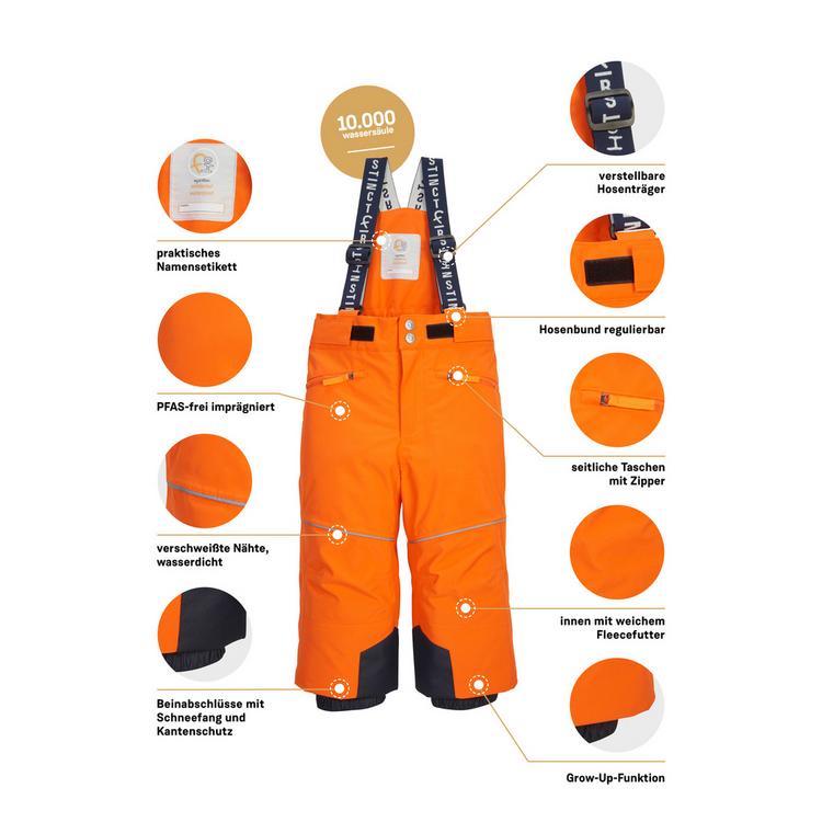 first instinct by killtec first instinct by killtec FISW 48 MNS SKI PNTS Skihose Kinder - Dunkelorange - 4 | SportScheck