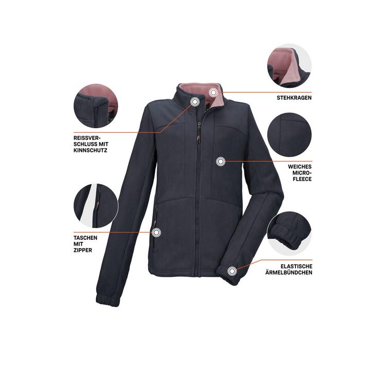 KILLTEC KILLTEC KOW 216 GRLS FLC JCKT Fleecejacke Kinder - Schwarz01106 - 3 | SportScheck