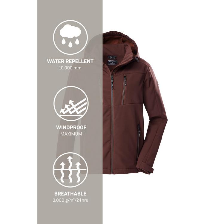 KILLTEC KILLTEC KOW 79 MN SFTSHLL JCKT Funktionsjacke Herren - Braun5938 - 4 | SportScheck