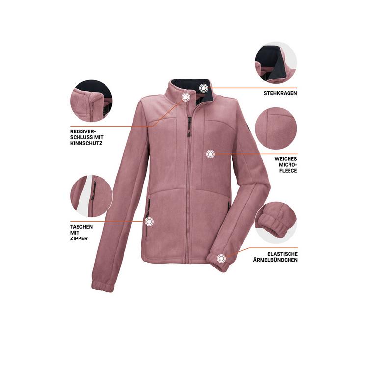 KILLTEC KILLTEC KOW 216 GRLS FLC JCKT Fleecejacke Kinder - Rose4015 - 3 | SportScheck