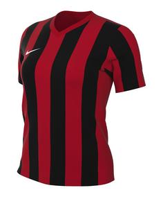 Nike Stripe Divison V Trikot Damen Fußballtrikot Damen rotschwarz