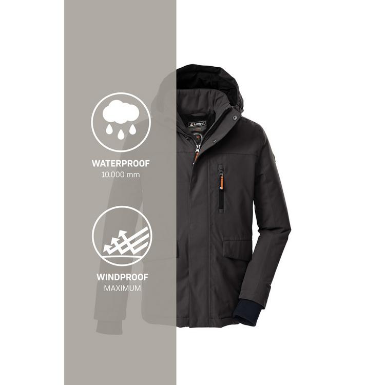 KILLTEC KILLTEC KOW 233 BYS JCKT Softshelljacke Kinder - Steingrau071 - 4 | SportScheck