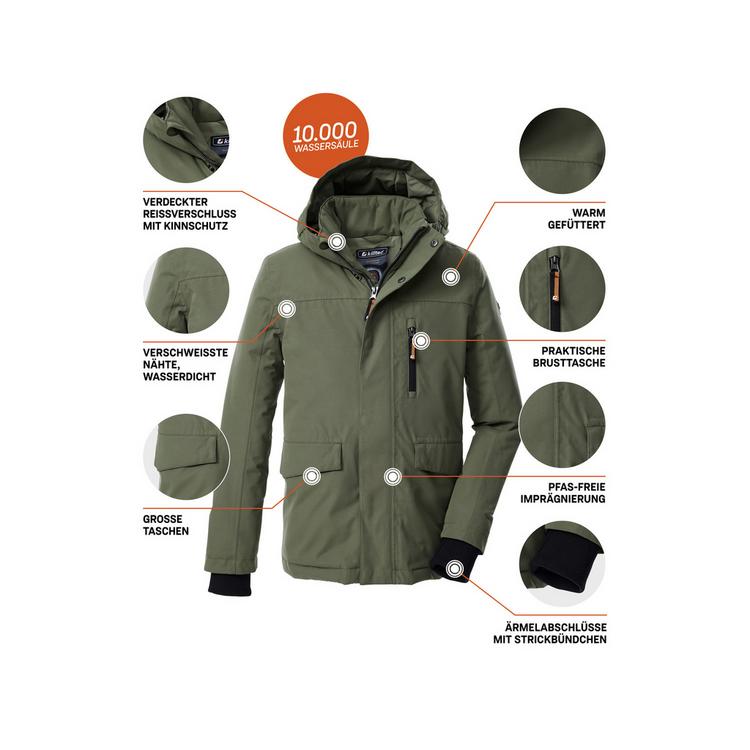 KILLTEC KILLTEC KOW 233 BYS JCKT Softshelljacke Kinder - Oliv101 - 3 | SportScheck