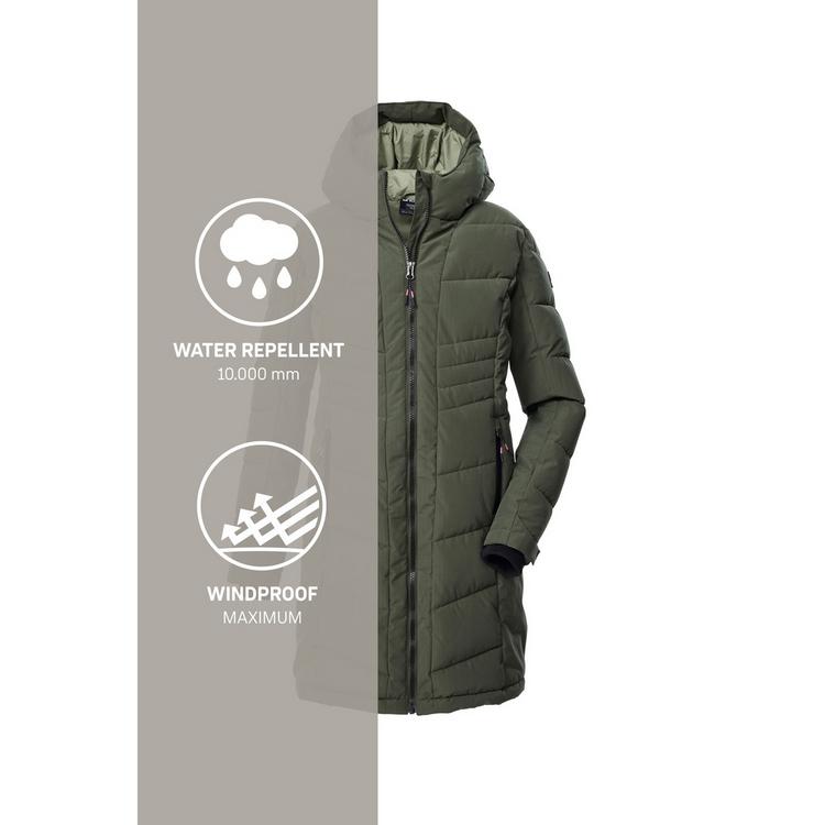 KILLTEC KILLTEC KOW 219 GRLS QLTD CT Funktionsjacke Kinder - Dunkeloliv111 - 4 | SportScheck