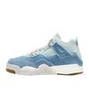 Nike Air 4 Retro TEX Worn Blue PS Kids Wei&szlig; Sneaker Kinder - weissblau